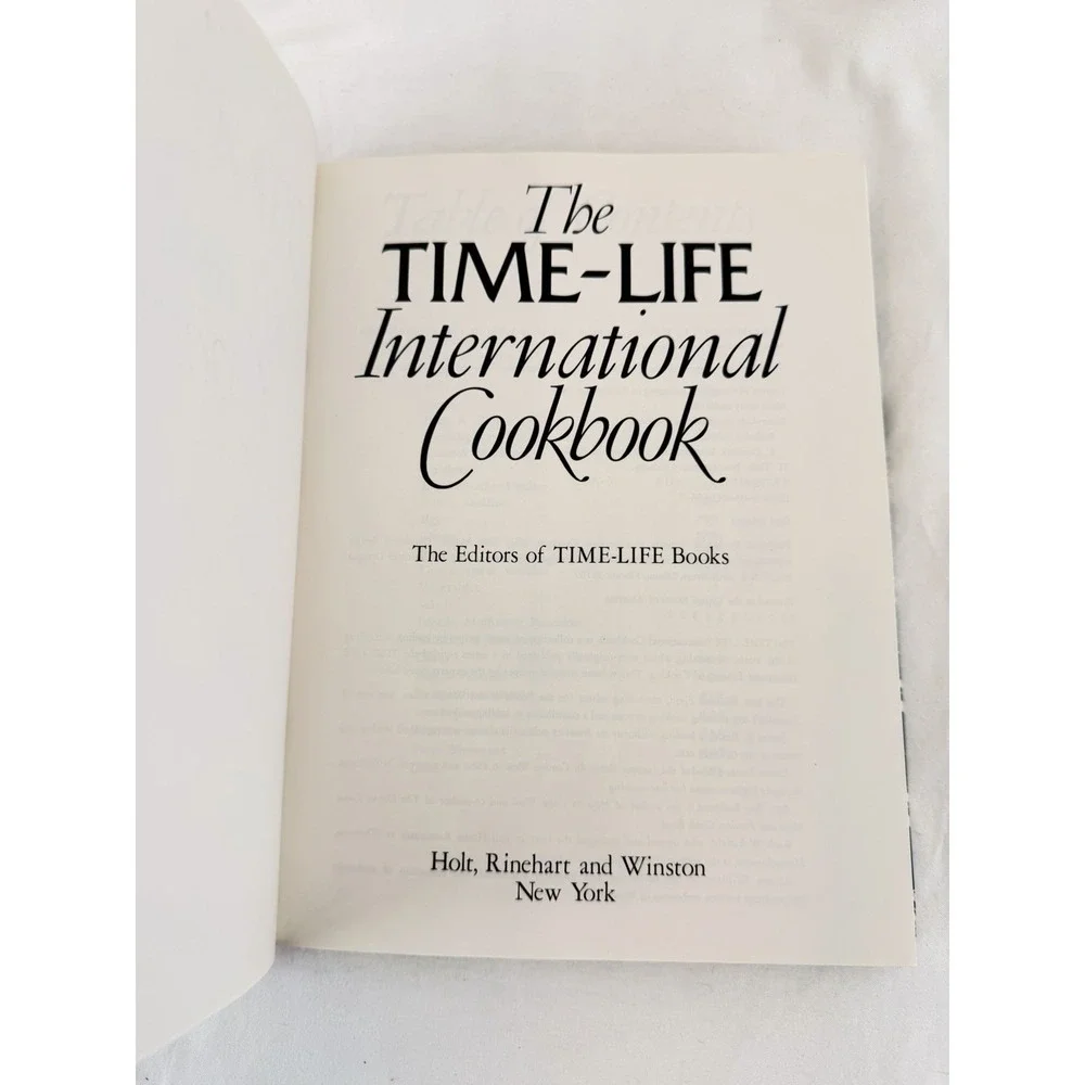 Cookbook Time-Life‎ International Cookbook 1977 First Edition HC Recipes